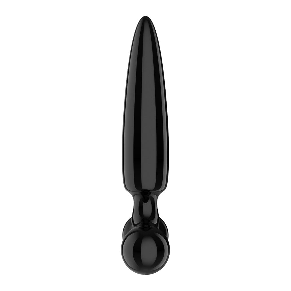 Satisfyer Triple Crystal 1 Black – Glass Dildo 21 cm with Two Smaller Plugs > Glass > Dildos