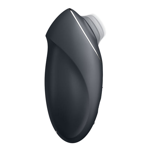 Satisfyer Tap & Climax 1 - Grey Lay-On Vibrator 8.6 Inch STIMULATORS