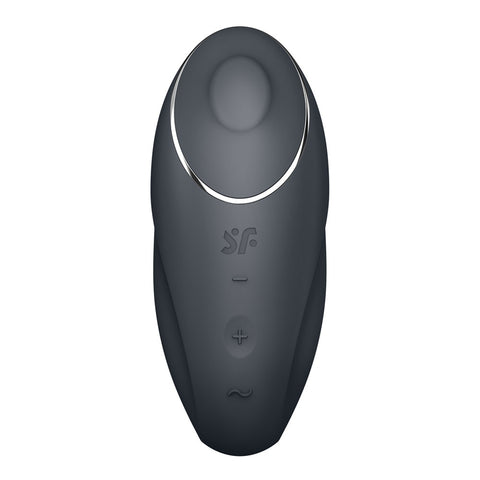 Satisfyer Tap & Climax 1 - Grey Lay-On Vibrator 8.6 Inch STIMULATORS