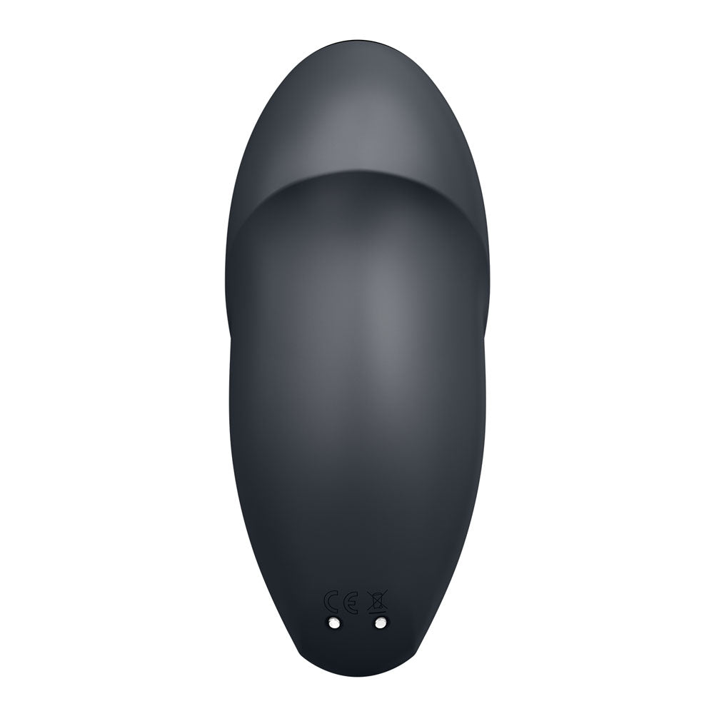 Satisfyer Tap and Climax 1 Lay-On Vibrator Grey