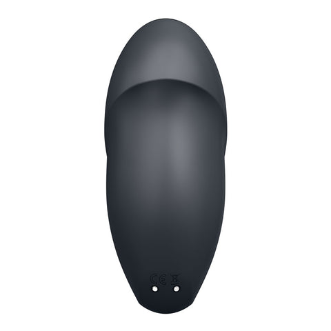 Satisfyer Tap & Climax 1 - Grey Lay-On Vibrator 8.6 Inch STIMULATORS