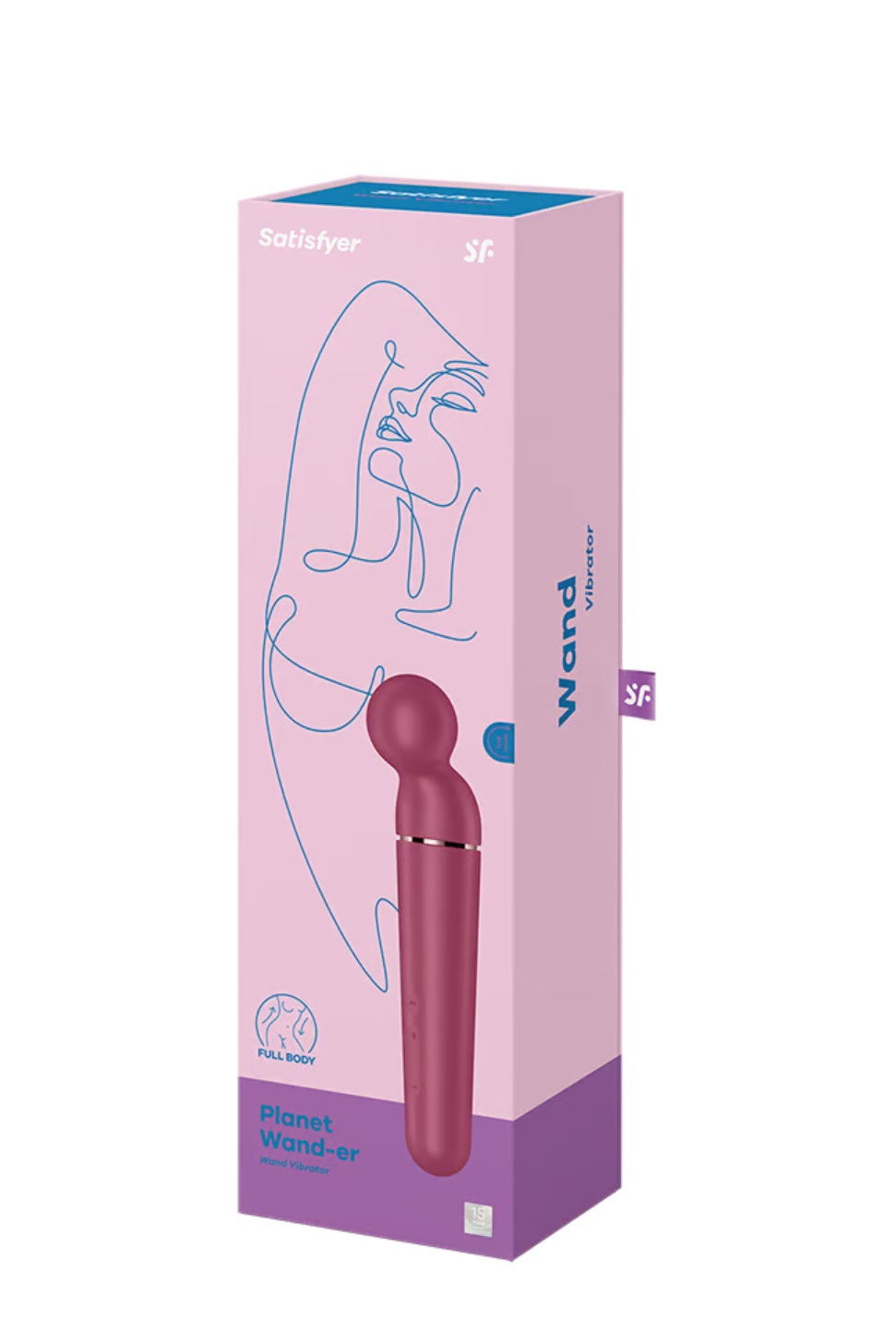 Satisfyer Planet Wand-er Berry Massager for Full-Body Use Default Title Electric Massager