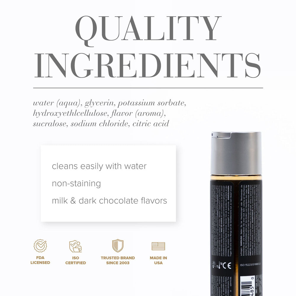 JO Gelato Decadent Double Chocolate (Chocolate) – Water-Based Flavored Lubricant 120 mL Bottle Flavoured Lube