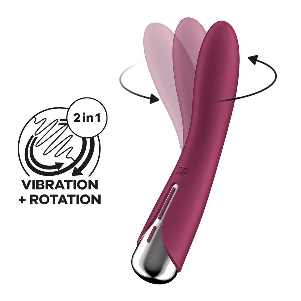 Satisfyer Spinning Vibe 1 Red G-Spot Vibrator 8.6 Inches STIMULATORS
