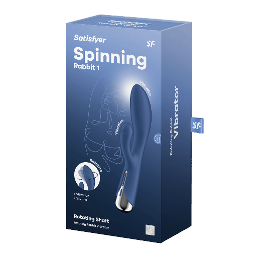 Satisfyer Spinning Rabbit 1 (Blue) – Waterproof Rabbit Vibrator Blue > Vibrators > Ladies > Rabbit