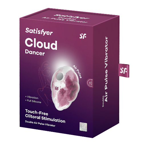 Satisfyer Cloud Dancer Red Compact Silicone Vibrator Default Title STIMULATORS
