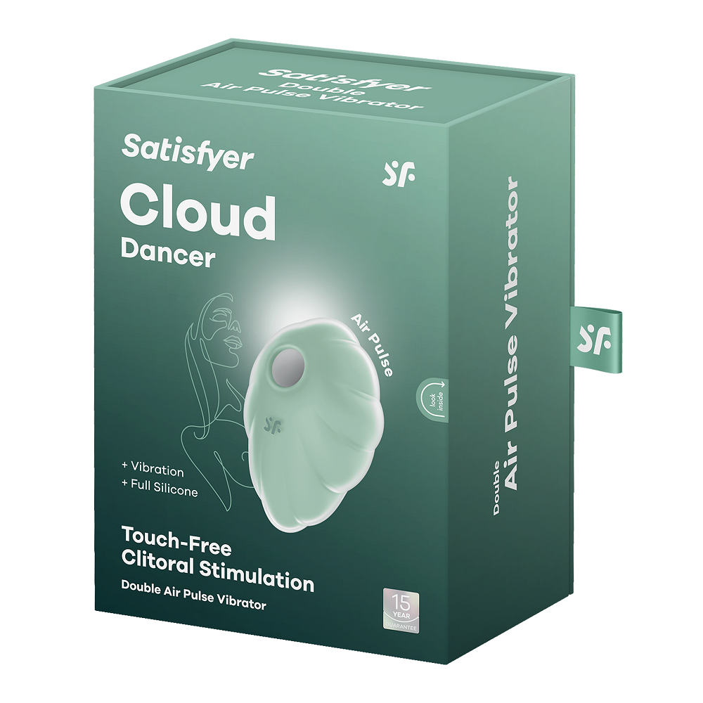 Satisfyer Cloud Dancer Mint Vibrator Compact Size Default Title STIMULATORS