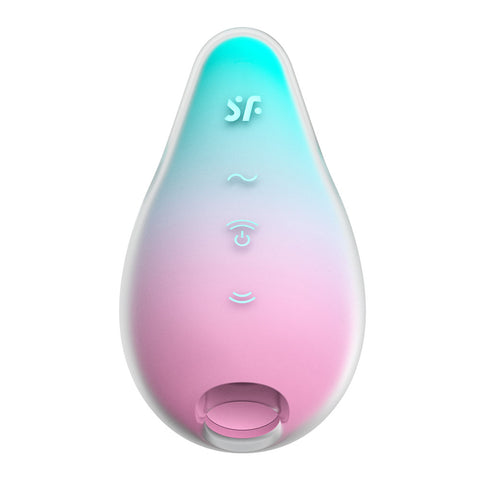 Satisfyer Mermaid Vibes USB Rechargeable Air Pulse Stimulator Mint/Pink AIR PULSATION
