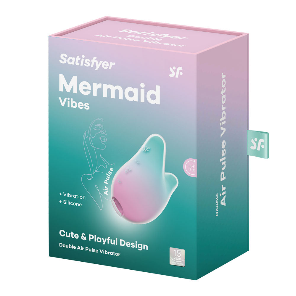 Satisfyer Mermaid Vibes USB Rechargeable Air Pulse Stimulator Silicone Clitoral Vibrator > Sex Toys For Ladies > Air Pulsation