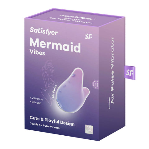 Satisfyer Mermaid Vibes Violet/Pink USB Rechargeable Stimulator AIR PULSATION