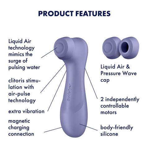 Satisfyer Pro 2 Gen 3 Clitoral Stimulator in Lilac AIR PULSATION