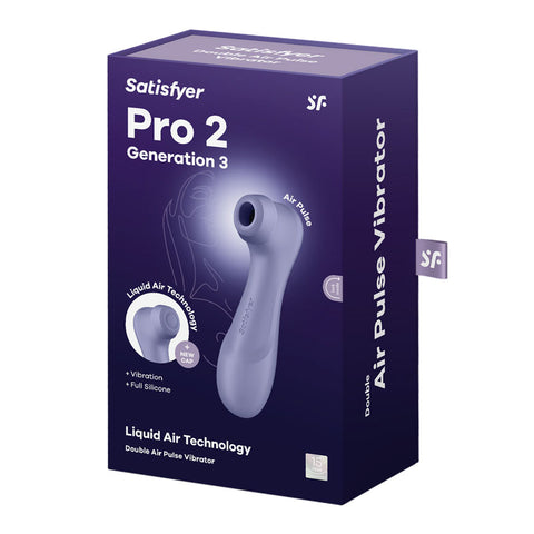 Satisfyer Pro 2 Gen 3 Clitoral Stimulator in Lilac AIR PULSATION