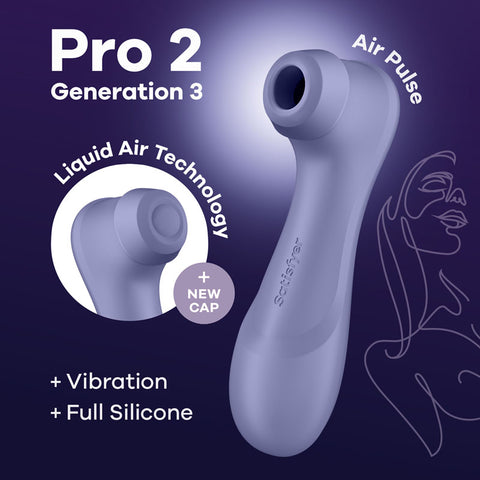 Satisfyer Pro 2 Gen 3 Clitoral Stimulator in Lilac Default Title AIR PULSATION