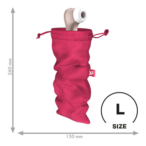 Satisfyer Treasure Bag Large Pink Toy Storage Bag Adult Toy Storage
