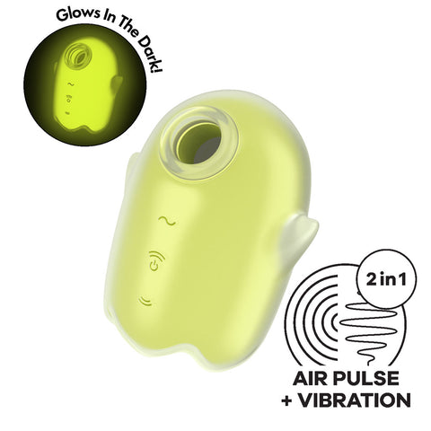 Satisfyer Glowing Ghost - Glow in Dark USB Rechargeable Stimulator AIR PULSATION