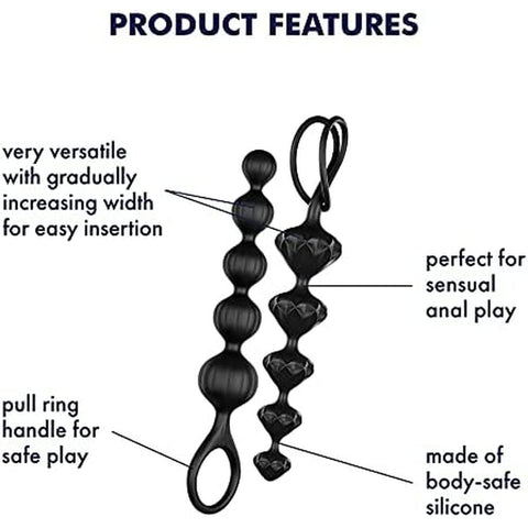Satisfyer Silicone Anal Beads Set Of 2 Smooth Ergonomic > Anal Range > Anal Beads