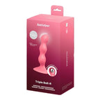 Satisfyer Triple Ball-R 18cm Weighted Anal Plug – Three Beaded Stimulation