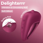 Satisfyer Delighterrr (Berry) – Clitoral Vibrator With Vibration and Rotation Programs > Vibrators > Ladies > Clitoral Vibrators and Stimulators