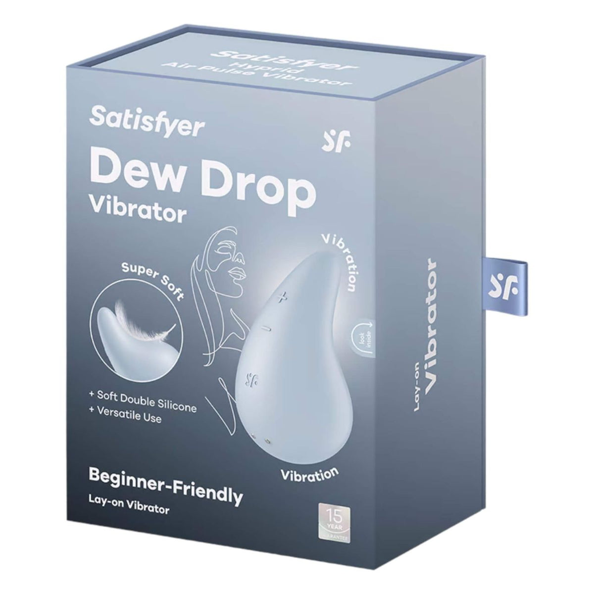 Satisfyer Dew Drop Compact Lay-On Vibrator – 4 Inches Vibrator Blue > Vibrators > Vibrating Pads