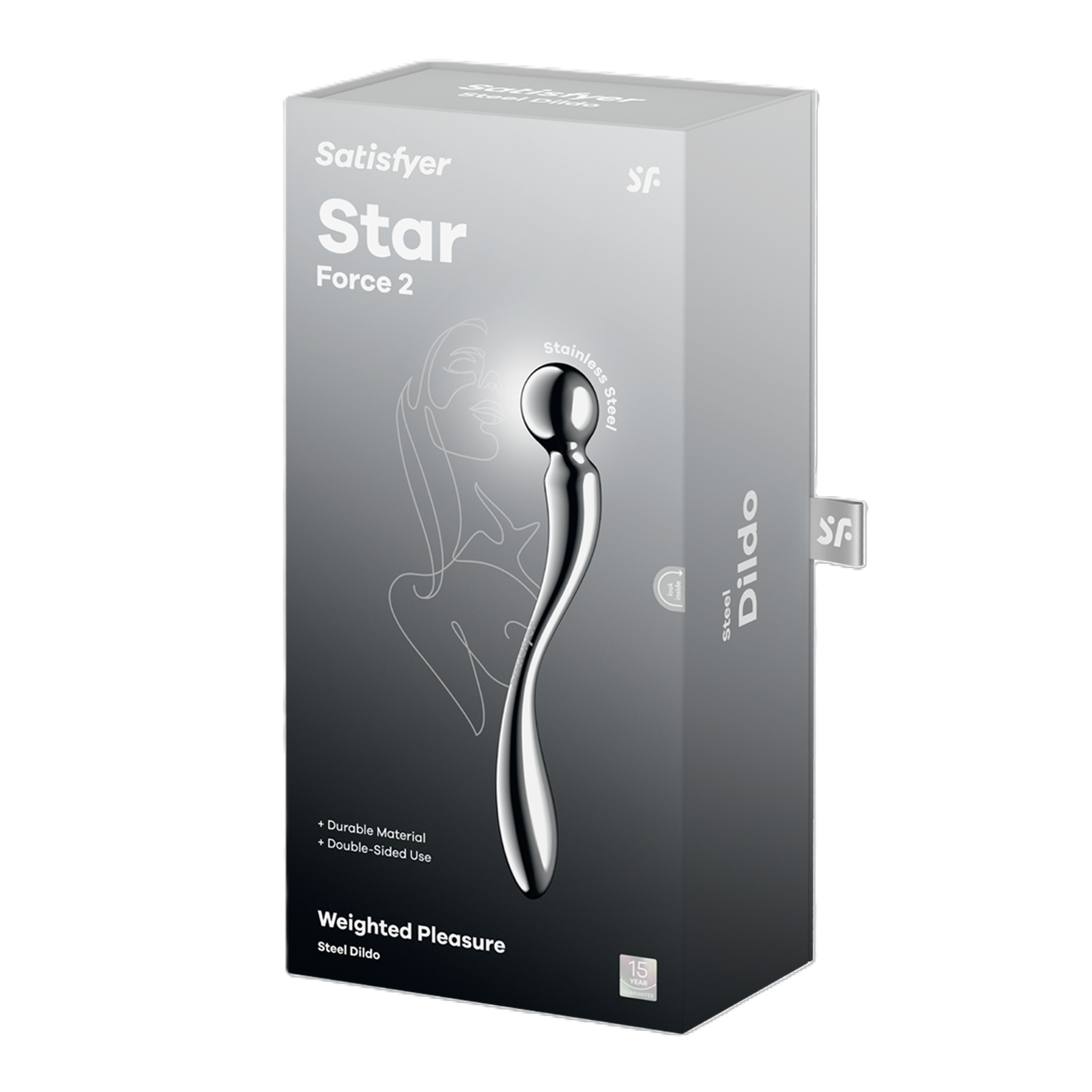 Satisfyer Star Force 2 Stainless Steel 22cm Ergonomic Dildo Chrome > Dildos > Neutral Dildos