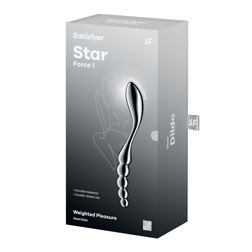 Satisfyer Star Force 1 Steel Double Ended Dildo 21cm > Dildos > Double Dildos