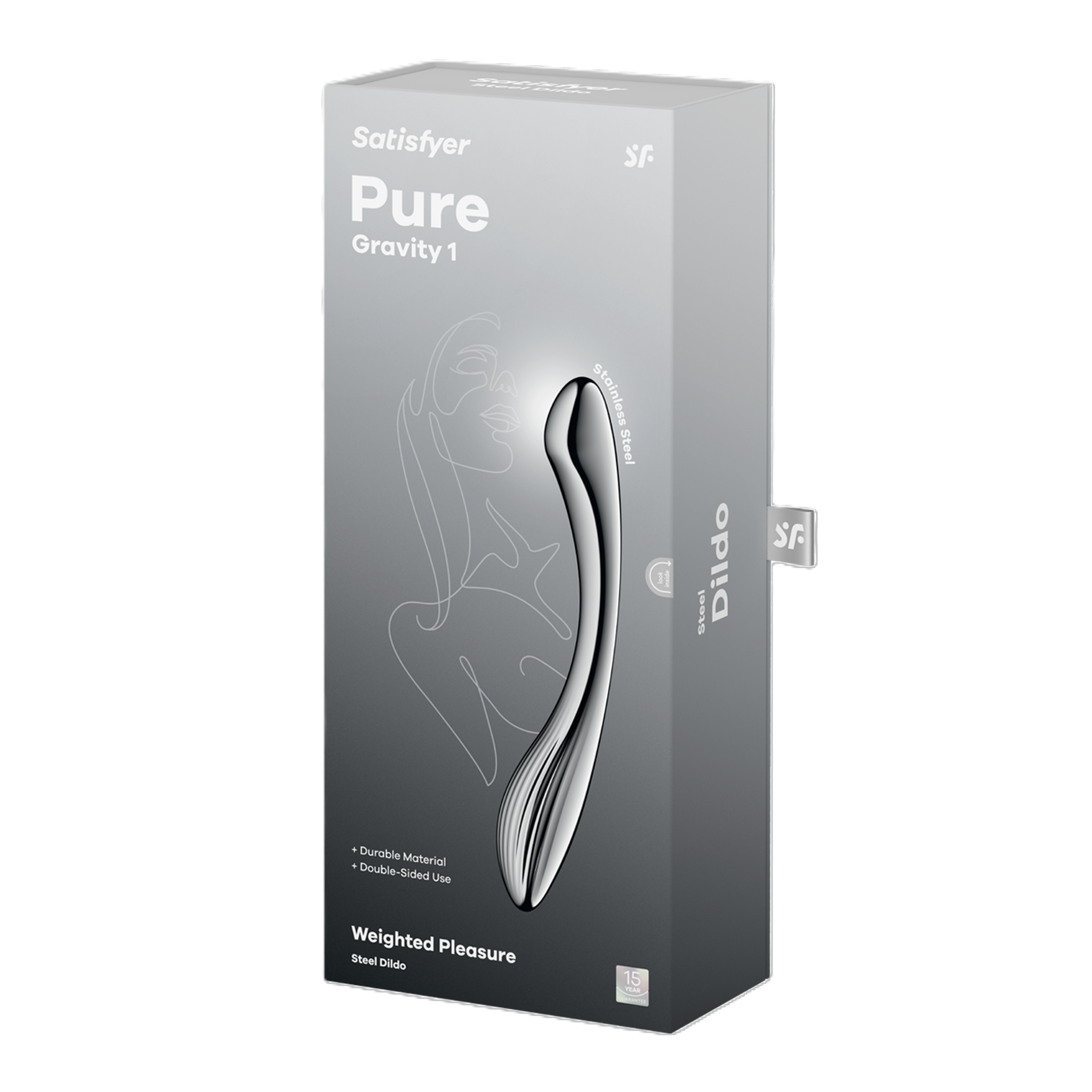 Satisfyer Pure Gravity 1 Steel 22cm Stainless Dildo > Dildos > Neutral Dildos