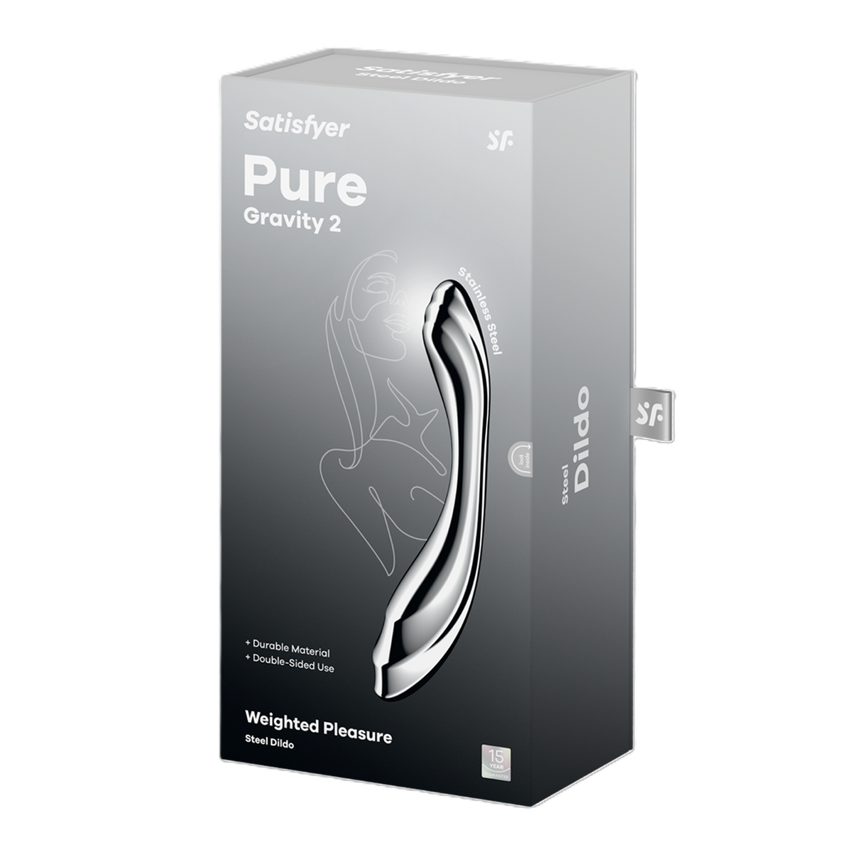 Satisfyer Pure Gravity 2 Stainless Steel 21cm Dildo > Dildos > Neutral Dildos