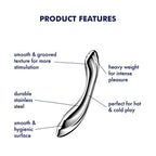 Satisfyer Pure Gravity 2 Stainless Steel 21cm Dildo > Dildos > Neutral Dildos