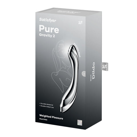 Satisfyer Pure Gravity 2 Stainless Steel 21cm Dildo DONGS