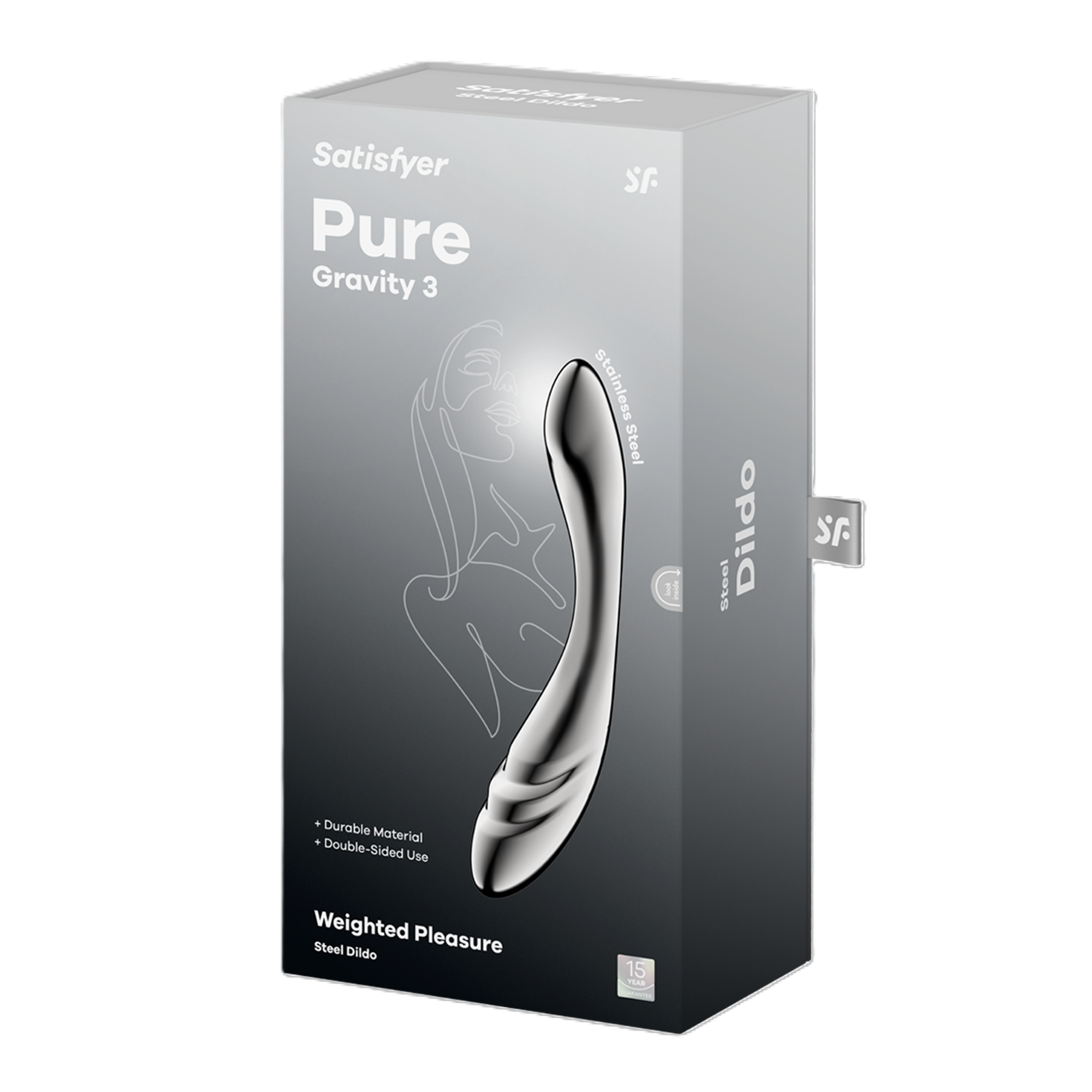 Satisfyer Pure Gravity 3 Stainless Steel 21 cm G Spot Dildo > Dildos > Neutral Dildos