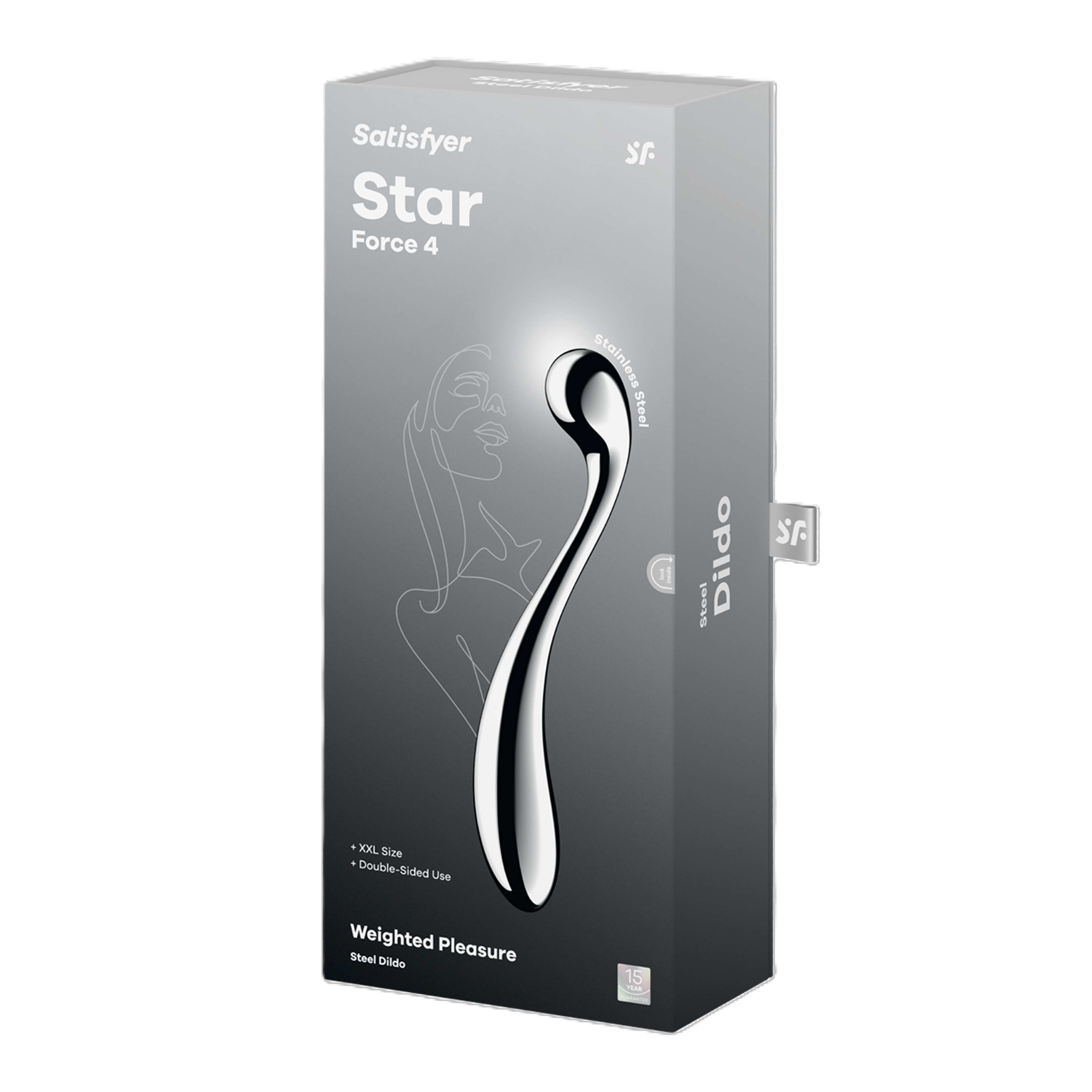 Satisfyer Star Force 4 Stainless Steel 26 cm Dildo Chrome > Dildos > Large Dildos