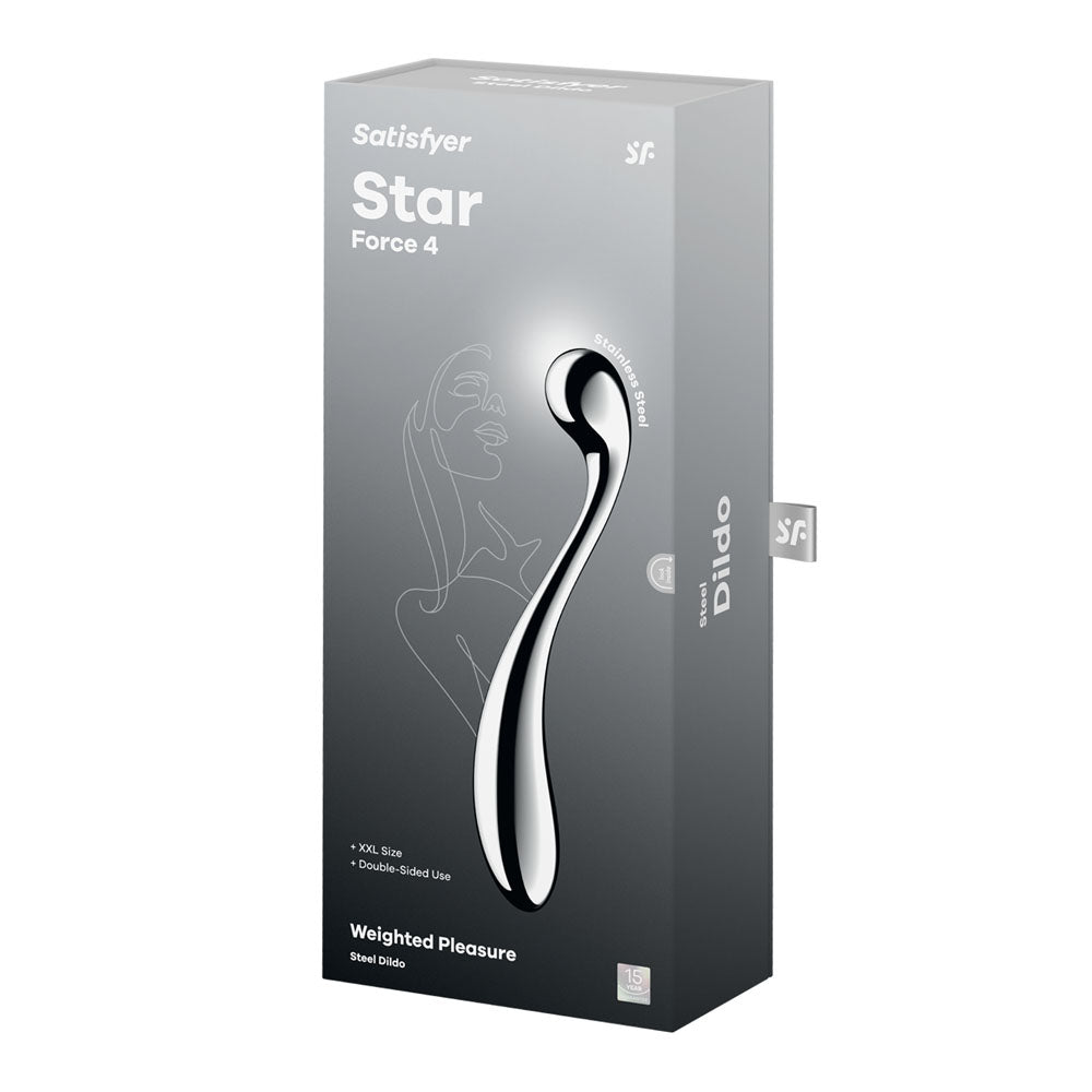 Satisfyer Star Force 4 Stainless Steel 26 cm Dildo DONGS