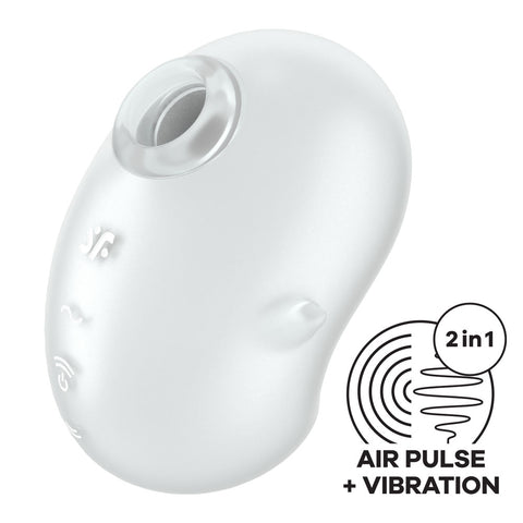 Satisfyer Cutie Ghost - White Compact Air Pulse Vibrator STIMULATORS