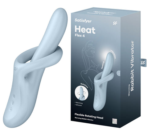 Satisfyer Heat Flex 4 - USB Rechargeable Heating Vibrator Blue VIBRATORS