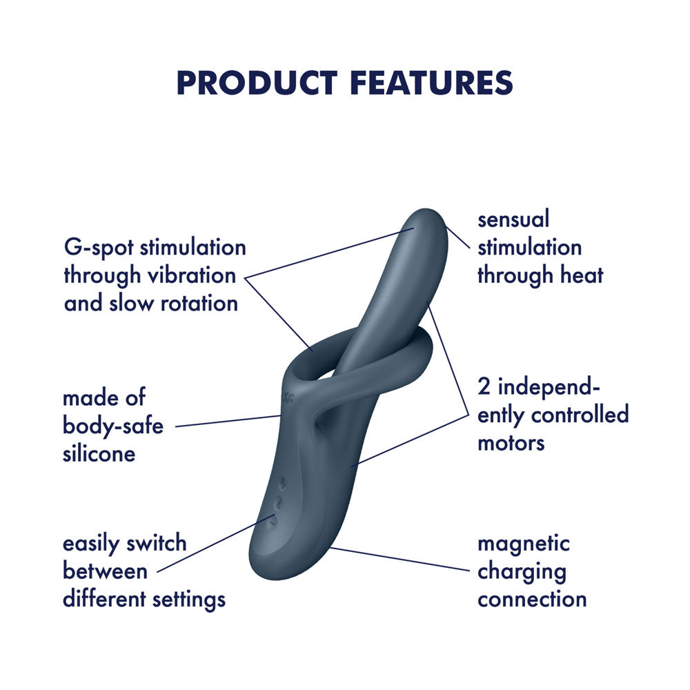 Satisfyer Heat Flex 4 Heating Vibrator – Rechargeable Silicone Vibrator with Heating Function > Sex Toys For Ladies > G-Spot Vibrators