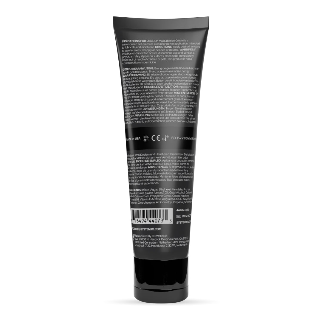 JO Masturbation Cream – Nourishing Moisturizing Lubricant 120 ml Tube > Lube > Masturbation Cream