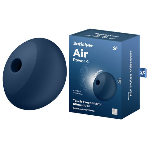 Satisfyer Air Power 4 - Navy USB Rechargeable Stimulator Blue STIMULATORS