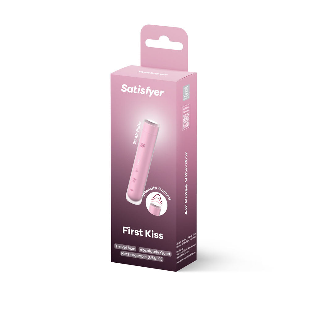 Satisfyer First Kiss Travel Size Clitoral Massager – Compact Rechargeable Clitoral Massager > Sex Toys For Ladies > Air Pulsation