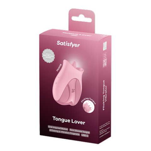 Satisfyer Tongue Lover (Pink) – Silicone Tongue Vibrator Pink > Vibrators > Ladies > Clitoral Vibrators and Stimulators