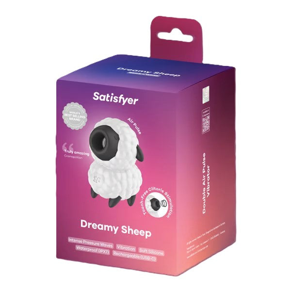 Satisfyer Dreamy Sheep Black Air Pulse Toy White > Sex Toys For Ladies > Air Pulsation
