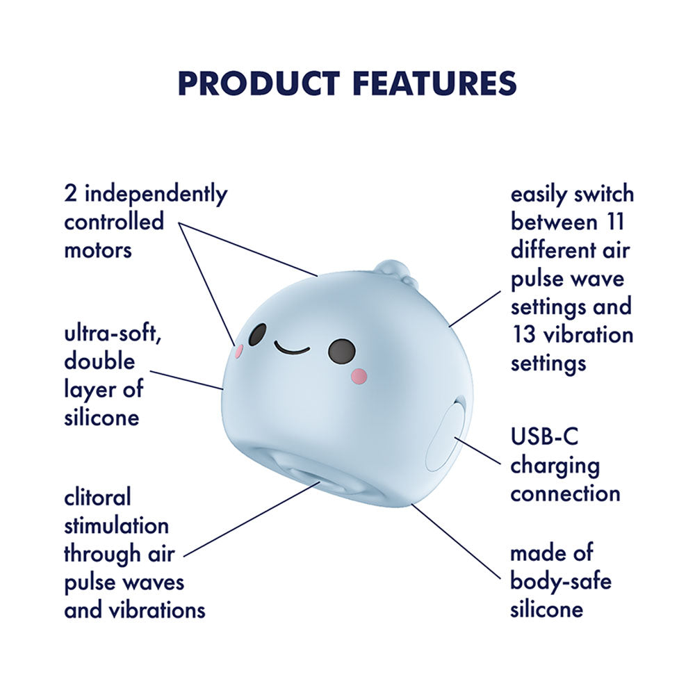 Satisfyer Mochi (Frost) – Air Pulse Stimulator > Sex Toys For Ladies > Air Pulsation