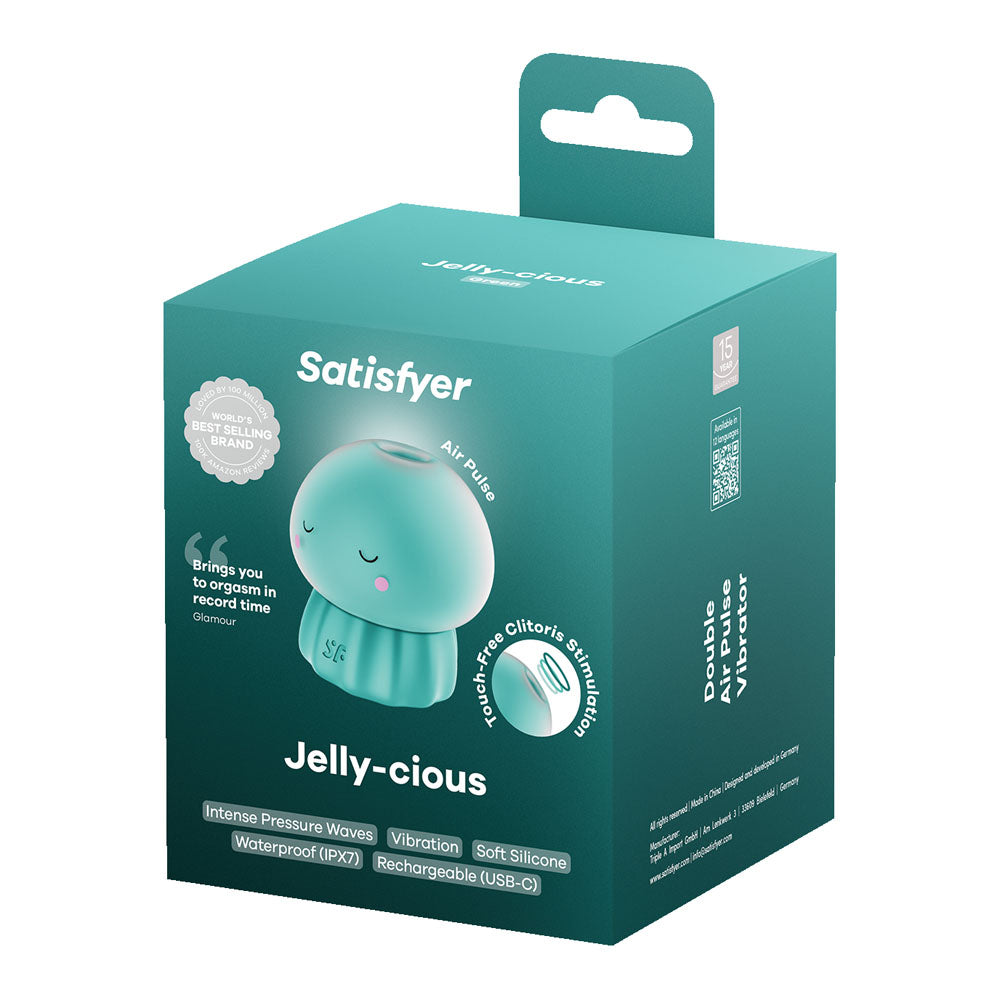 Satisfyer Jelly-Cious Waterproof Air Pulse Vibrator with Dual Motors and Multiple Intensities > Sex Toys For Ladies > Air Pulsation