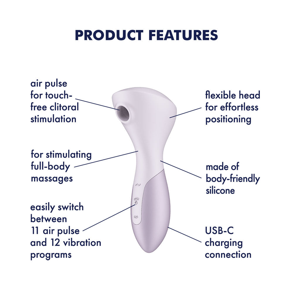 Satisfyer Wand-erful (Violet) – USB Rechargeable 15.8 cm Air Pulse Massage Wand > Sex Toys For Ladies > Air Pulsation