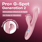 Satisfyer Pro G-Spot Generation 2 Rechargeable Rabbit Vibrator Pink > Sex Toys For Ladies > Air Pulsation