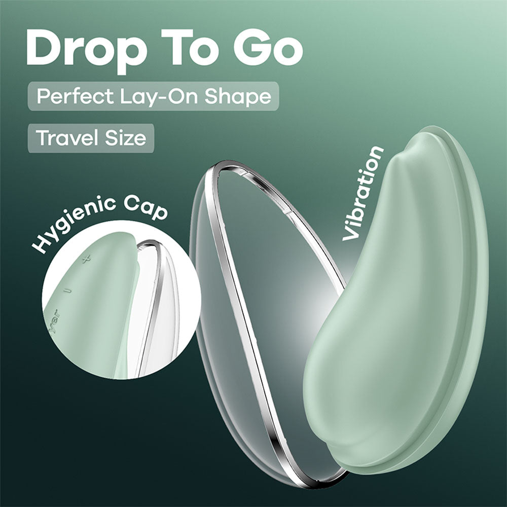 Satisfyer Drop To Go (Mint) – USB Rechargeable Clitoral Stimulator Green > Sex Toys For Ladies > Clitoral Vibrators and Stimulators