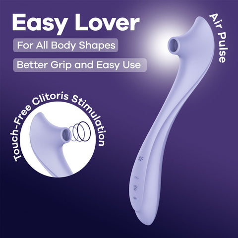 Satisfyer Easy Lover – USB-C Rechargeable Air Pulse Clitoral Stimulator Purple > Sex Toys For Ladies > Air Pulsation