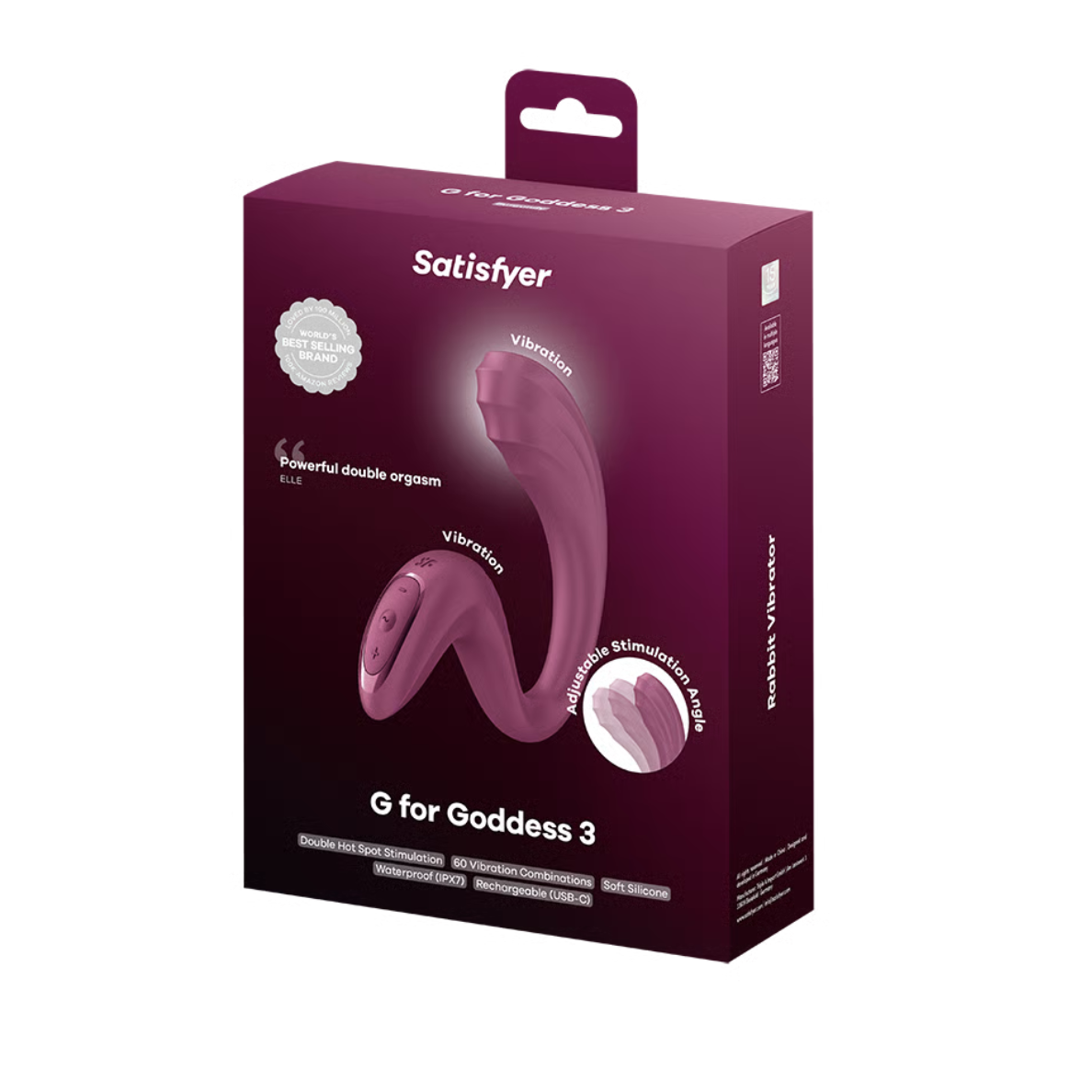 Satisfyer G for Goddess 3 (Wine Red) – Luxury Vibrator Default Title > Vibrators > Standard Vibrators