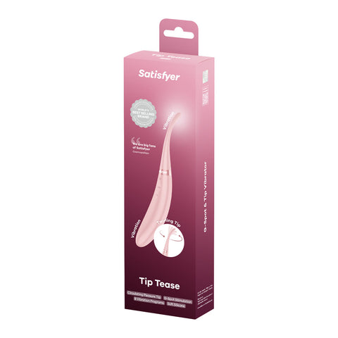 Satisfyer Tip Tease (Rose) – USB Rechargeable Rotating Vibrator with Twirling Tip > Vibrators > Standard Vibrators