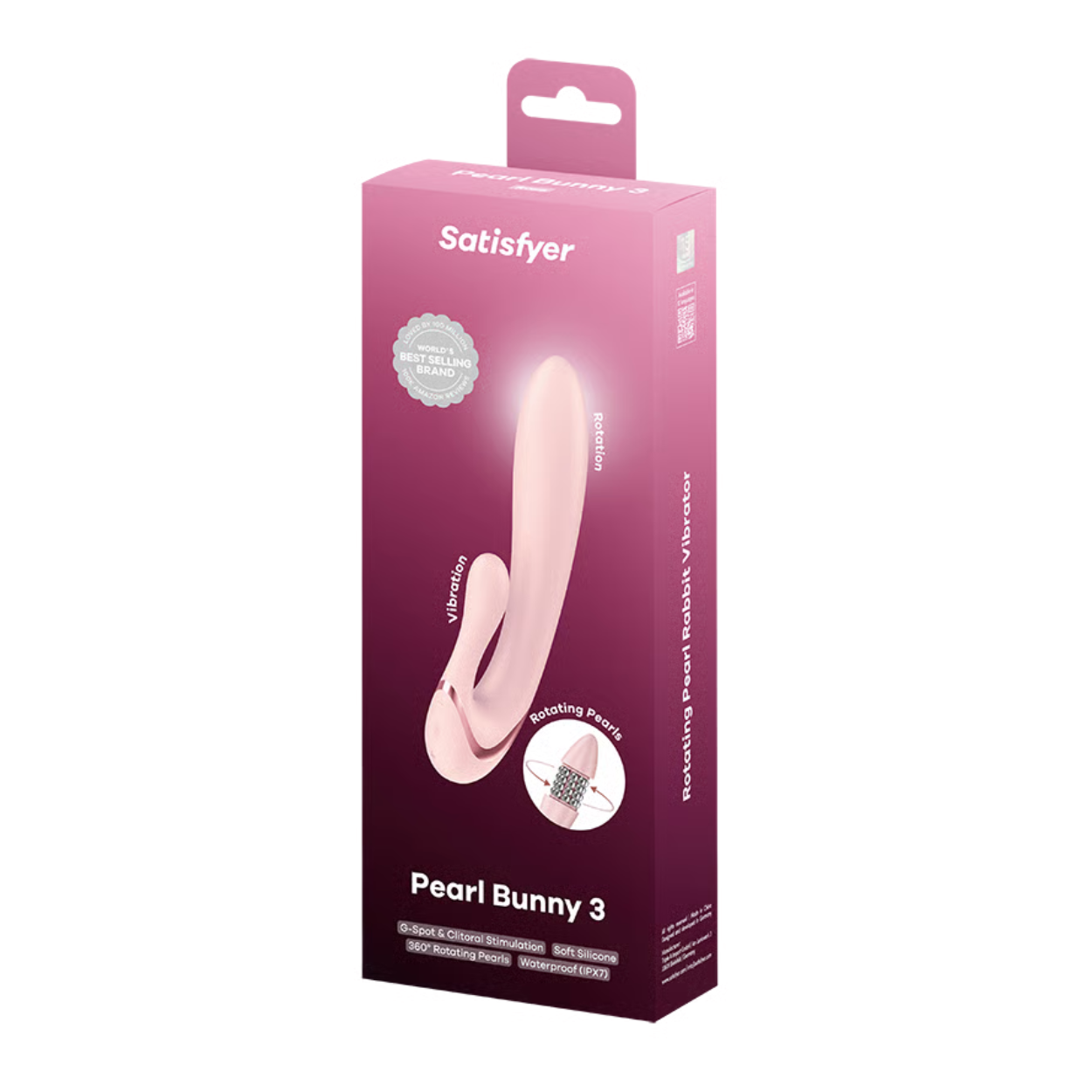 Satisfyer Pearl Bunny 3 (Rose) – Dual-Action G-Spot and Clitoral Vibrator Default Title > Sex Toys For Ladies > G-Spot Vibrators