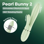 Satisfyer Pearl Bunny 2 Rechargeable Rabbit Vibrator Green > Vibrators > Ladies > Rabbit